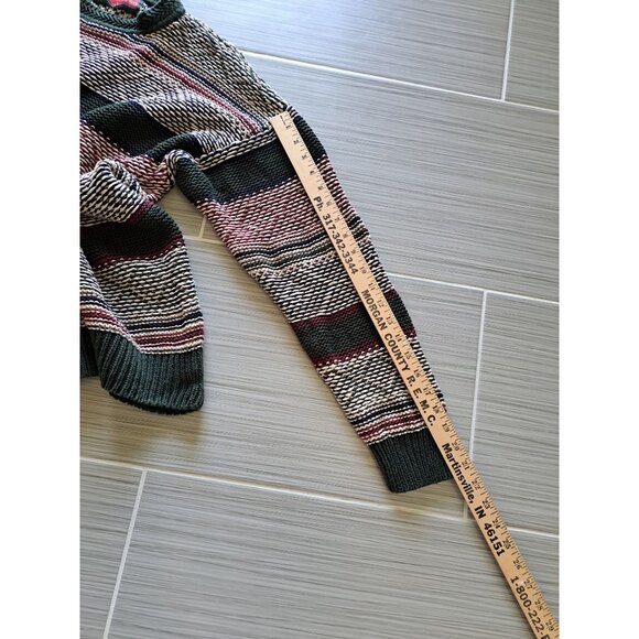 Vintage Stone Haven Classic Wear Striped Heavy 3D Knit Sweater L Grunge Men's - Picture 10 of 11